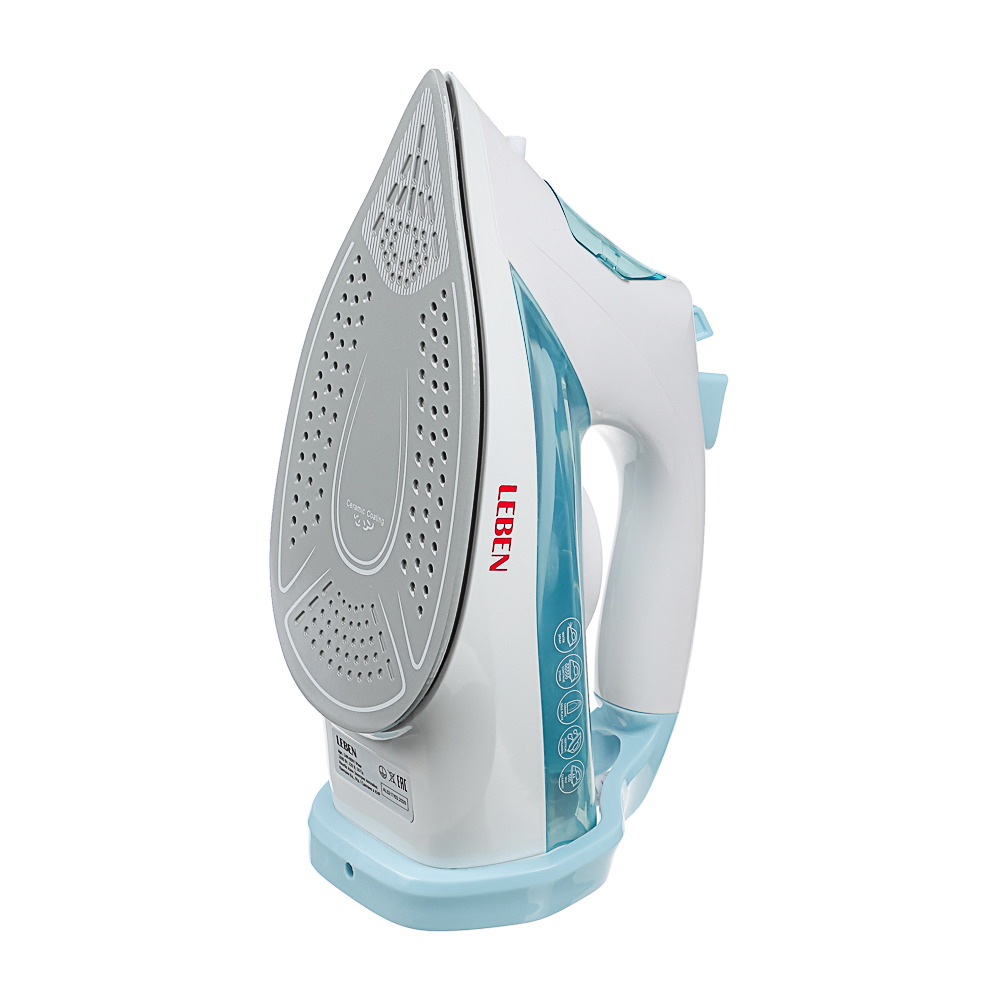 LEBEN Утюг 2600ВТ керам, антинакипь антикапля шнур 2,2м, бел - #5