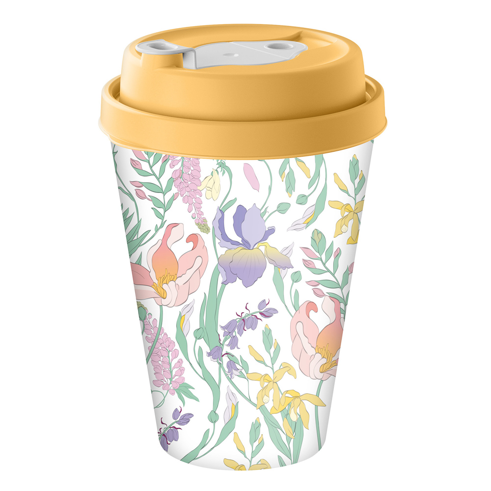 Ботаника Стакан с крышкой и клапаном 420мл, пластик, 3 цвета - #4