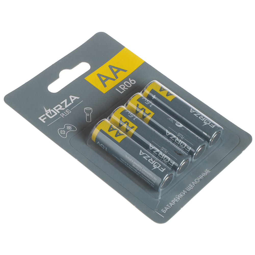 FORZA Батарейки AA(LR06) 4шт в блистере, щелочные 1.5V - #2
