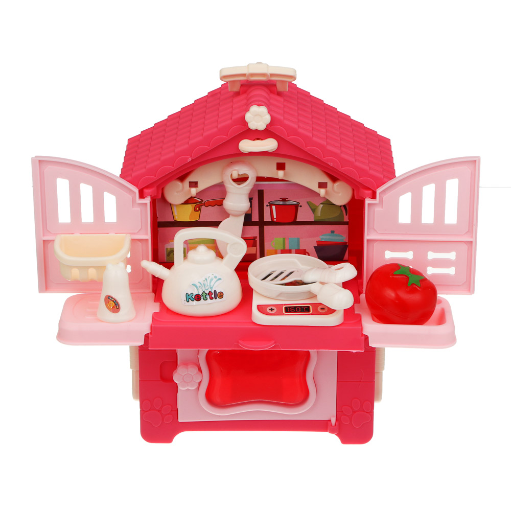 Мебель для кукол, кухня с акс., ABS, PP, тм ИГРОЛЕНД - #3