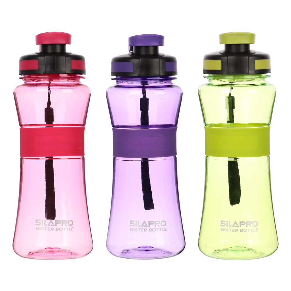 SILAPRO Спортивная бутылка с сеточкой 22х8см, 700мл, силикон, PC - #1