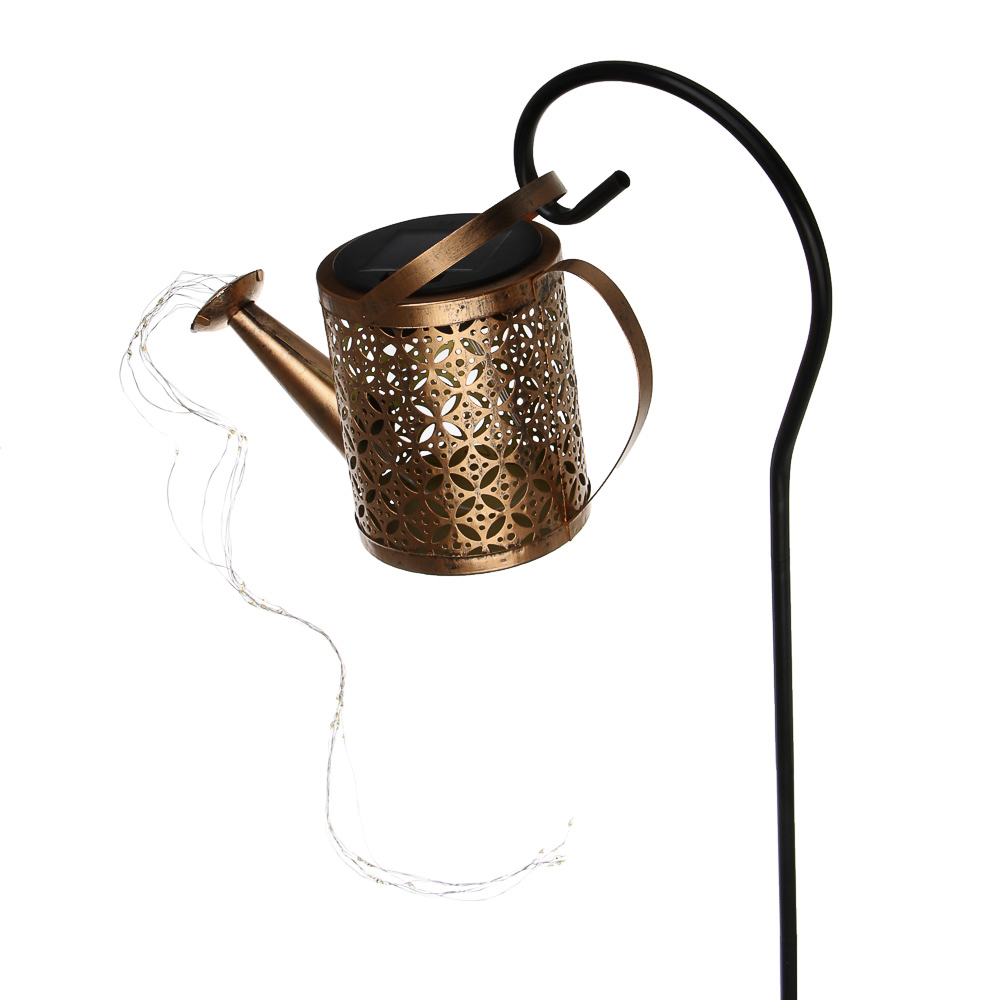 Светильник сад.на солн.батар.тм INBLOOM Лейка, 22х10х82см,37LED,шампань,АА600mAh Ni-MH, 1реж.,металл - #5