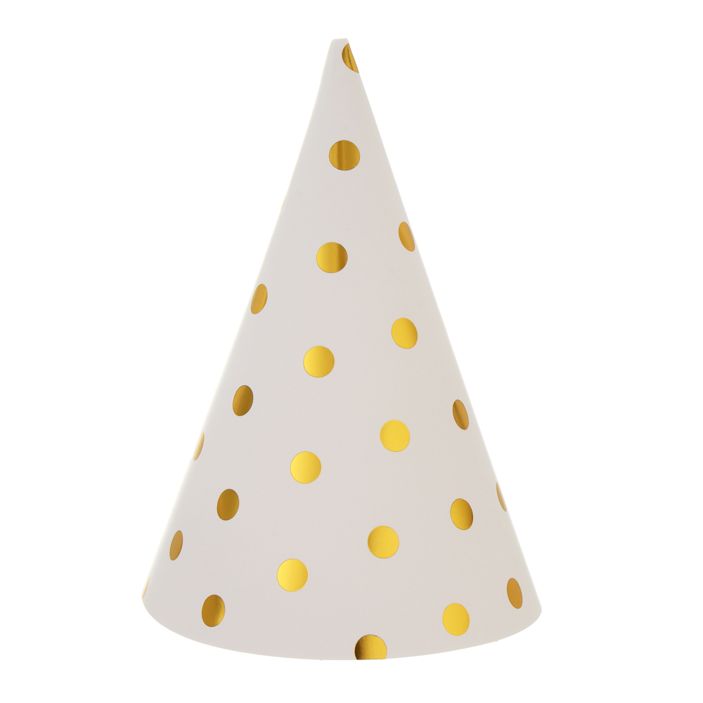 Fntastic Набор колпаков для вечеринки, 6 шт, диаметр 20 см, бумага, 2 дизайна - #2