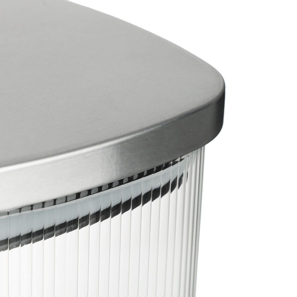 VETTA Рельеф Банка для хранения с металлической крышкой 600мл, 10х10см, стекло - #2