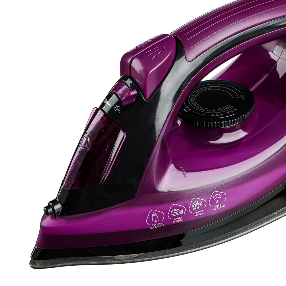 LEBEN Утюг с отпаривателем 2000Вт, тефлон, бак для воды 180 мл - #5