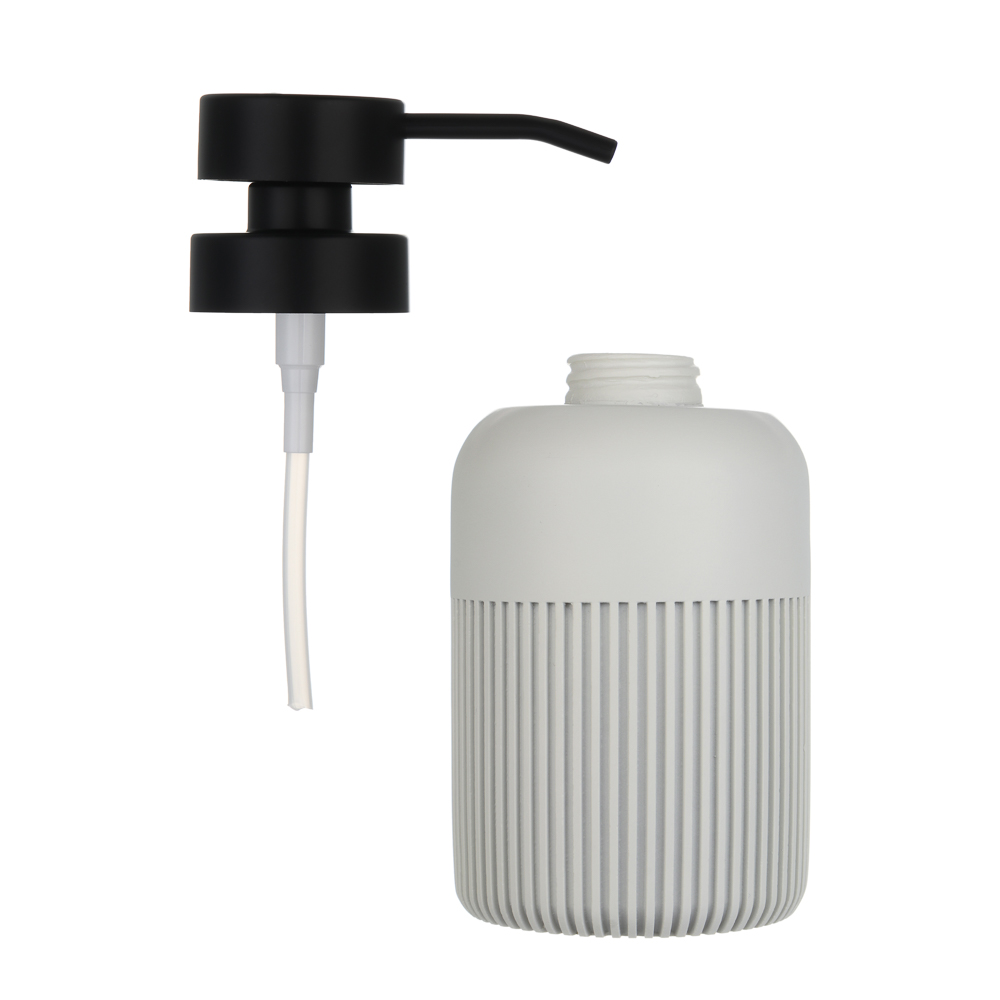 Диспенсер для жидкого мыла тм VETTA Модена, 230мл, полирезин, молочный, 7x7x15см - #4