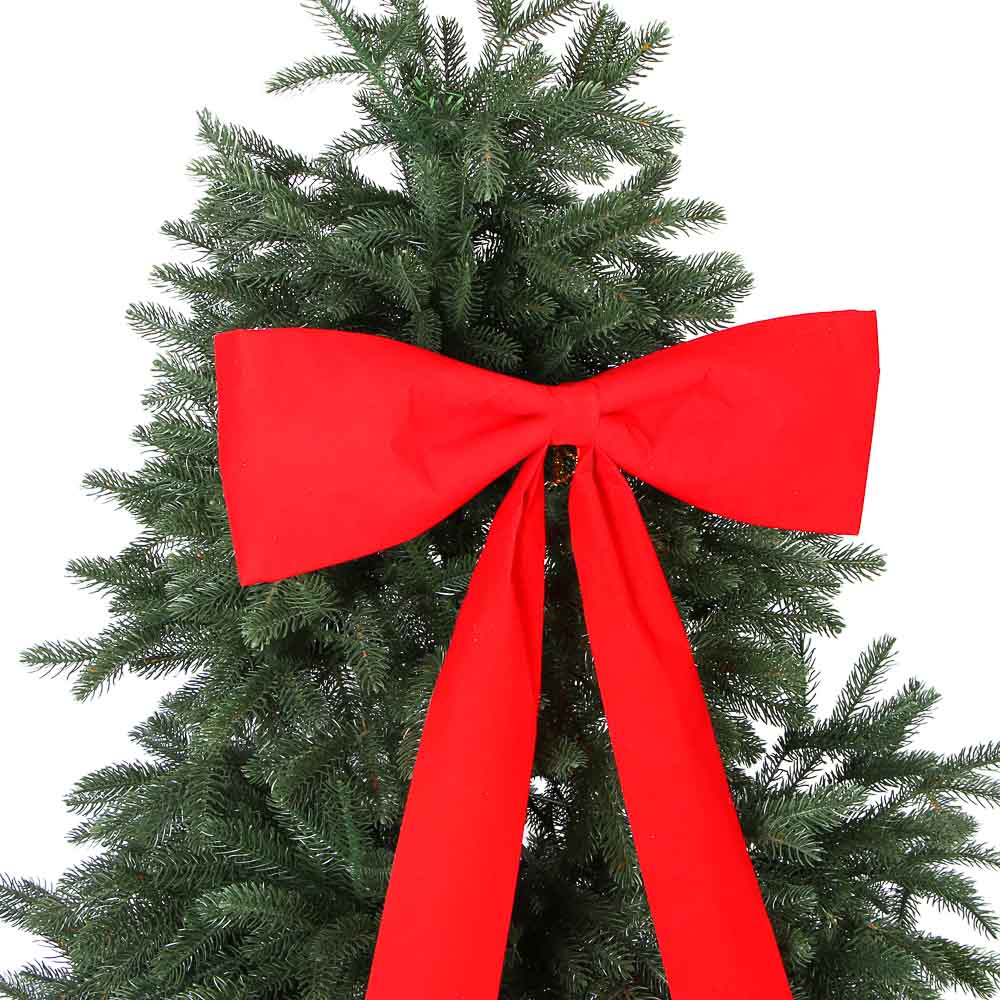 СНОУ БУМ Бант большой на ель 35x16x120см, полиэстер - #3