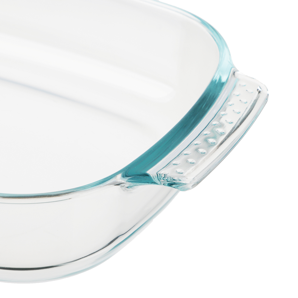 SATOSHI Форма для запекания глубокая жаропрочная прямоуг., с ручками, стекло, 34,4х22,3х6см, 2,7л. - #3