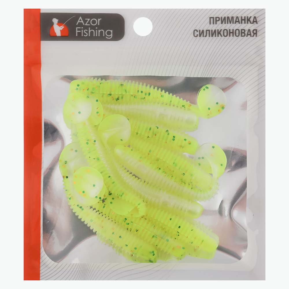 Приманка силиконовая тм AZOR FISHING, 65мм, 10шт - #10