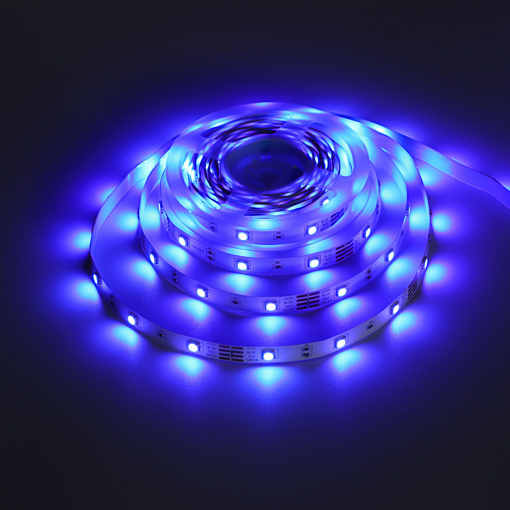 Лента светодиодная BY 12В, 5м, RGB (отдельные диоды), с пультом управления и блоком питания - #13