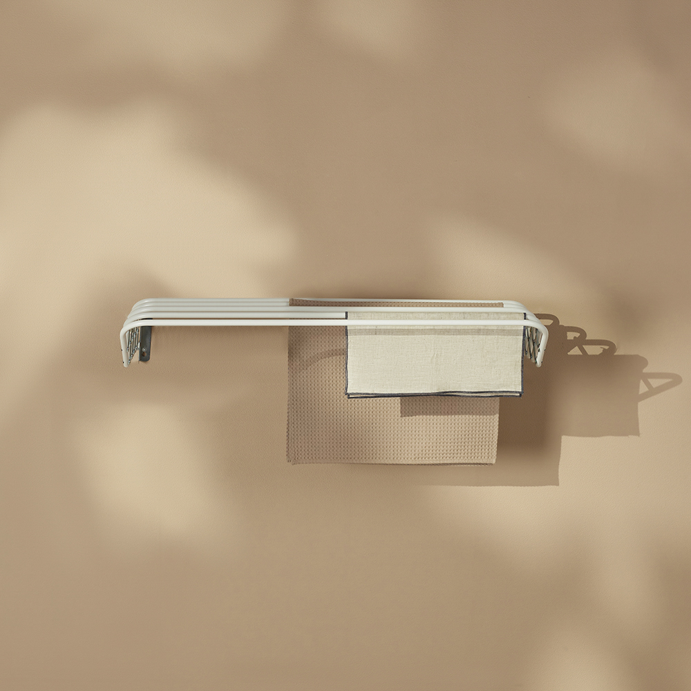 VETTA Сушилка для белья настенная раздвижная, окрашенная сталь, 100см - #12