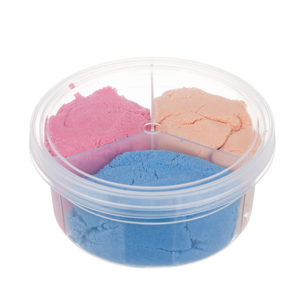 Набор для творчества, кинетический песок "Хлопковый", 3 цвета по 50гр, 8,5х4см, микс - #1