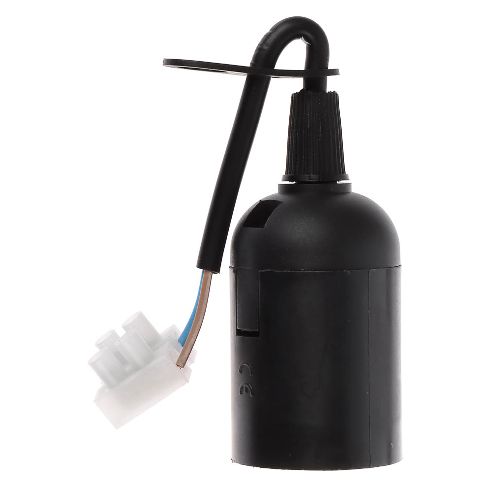 Патрон Е-27 ЭРА подвесной с клеммной колодкой, пластиковый, черный - #2