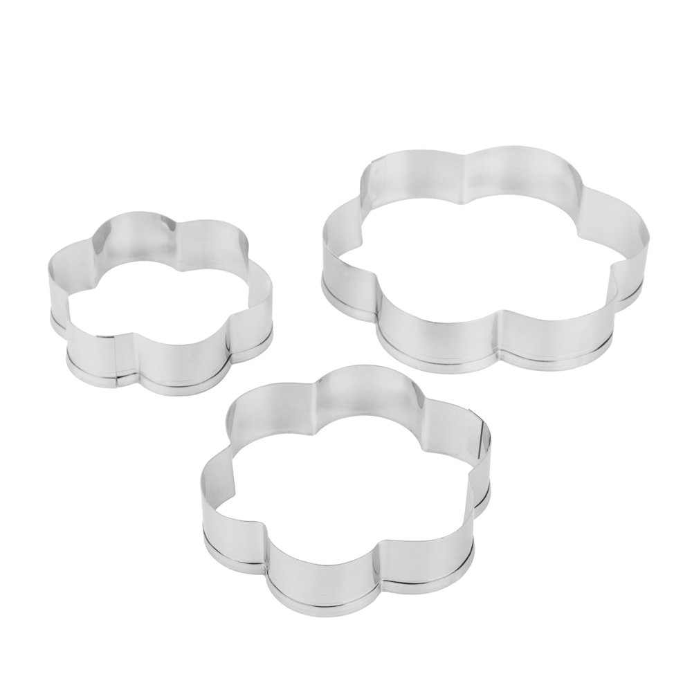 SATOSHI Набор форм для печенья 12пр, формы сердец, звезд, цветов, кругов, нерж.сталь - #5