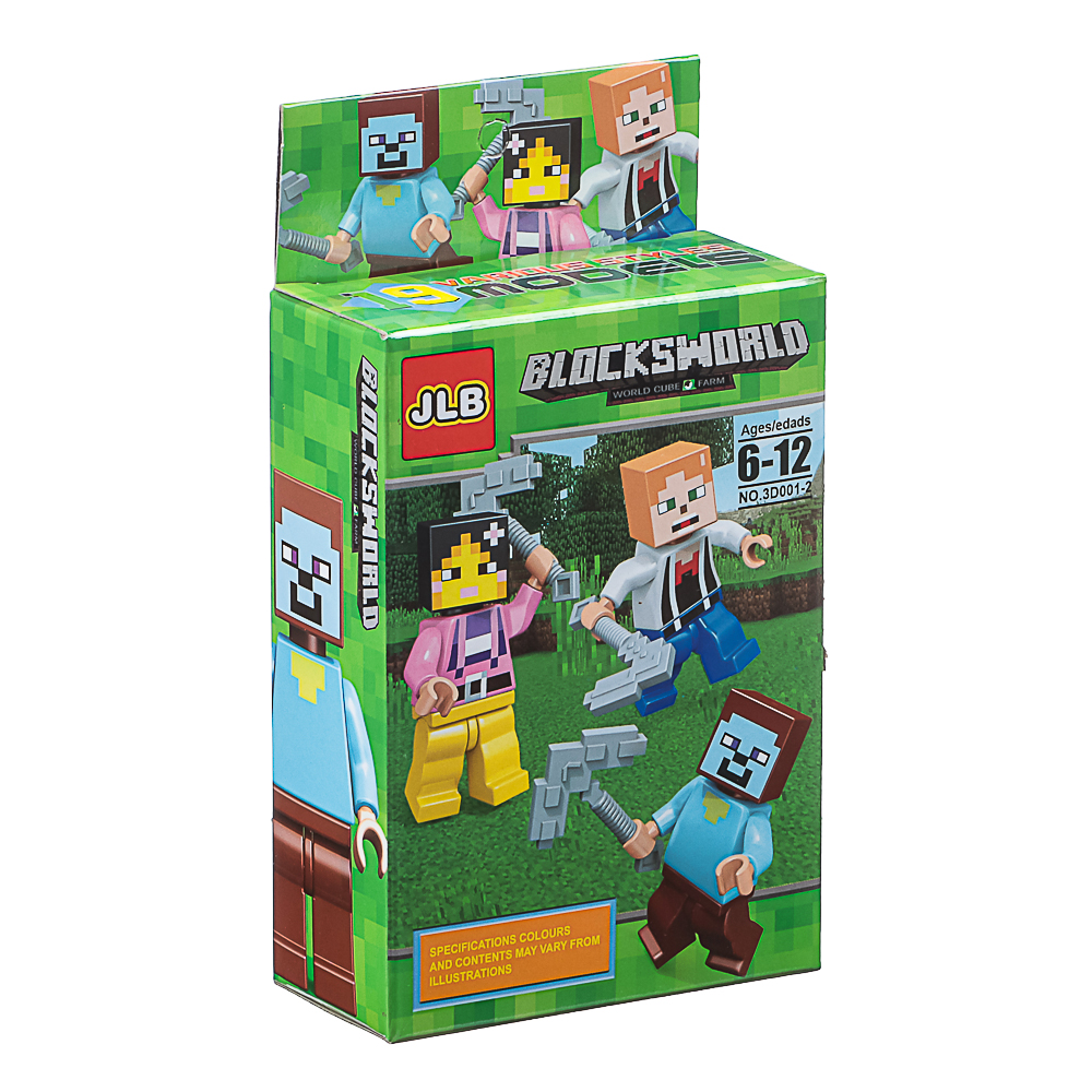 Конструктор "BlocsWorld. Персонажи" 6-12 деталей, ABS, 8х4х14 см, 4 вида - #5