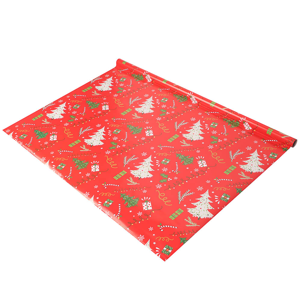 Бумага тм СНОУ БУМ подарочная, 70x100 см, 70 г односторонняя, 4 диз., арт.2 - #6