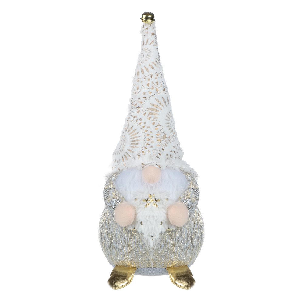 СНОУ БУМ Фигура декоративная "Гном" 38,5 см, полиэстер, 26-738 - #1