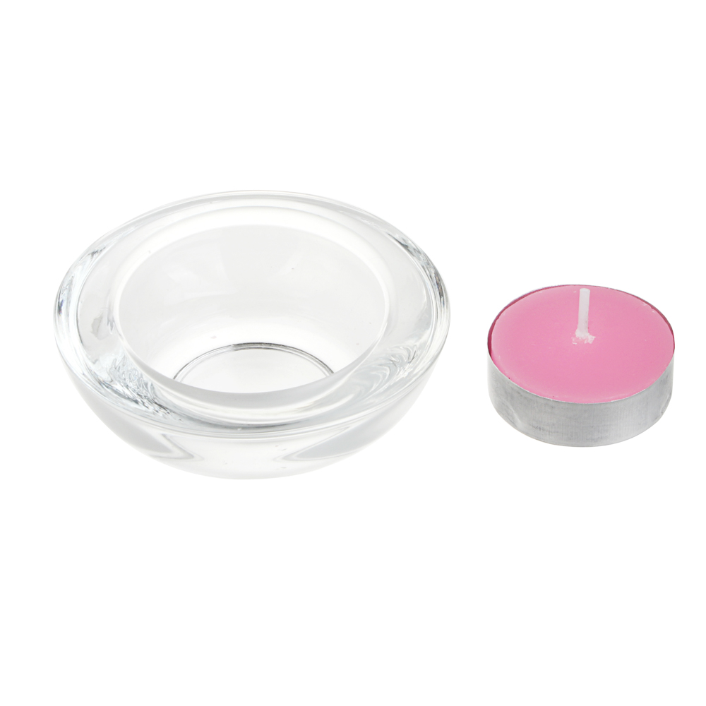 LADECOR Набор ароматических свечей с подсвечниками, (10+2), стекло, парафин, 4 аромата - #7