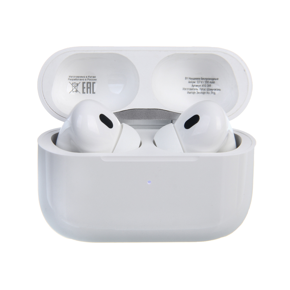 Наушники беспроводные TWS BY Space Pods Pro 2, внутриканальные, 25/200мАч, BT 5.4, белый - #1