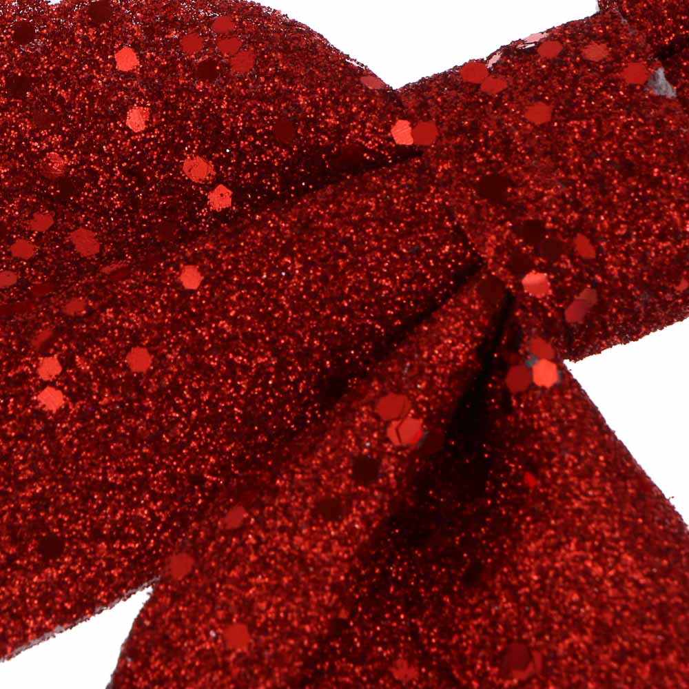 СНОУ БУМ Набор бантов 11,5х13 см, 2 шт, полиэстер, красный - #5