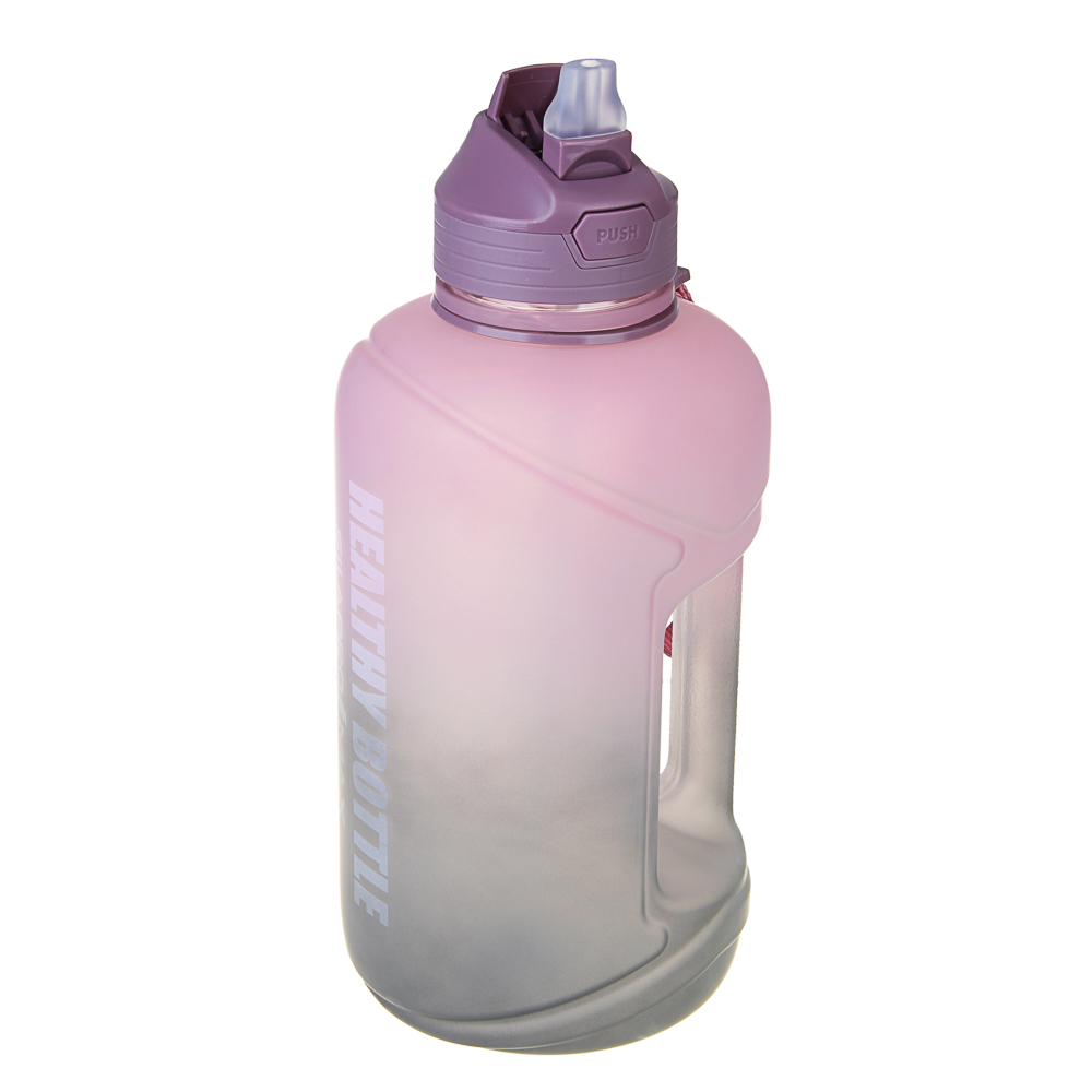 SILAPRO MAX Бутылка спортивная с замком, ULTIMATE GREY-ELDERBERRY, 2л, PETG - #5