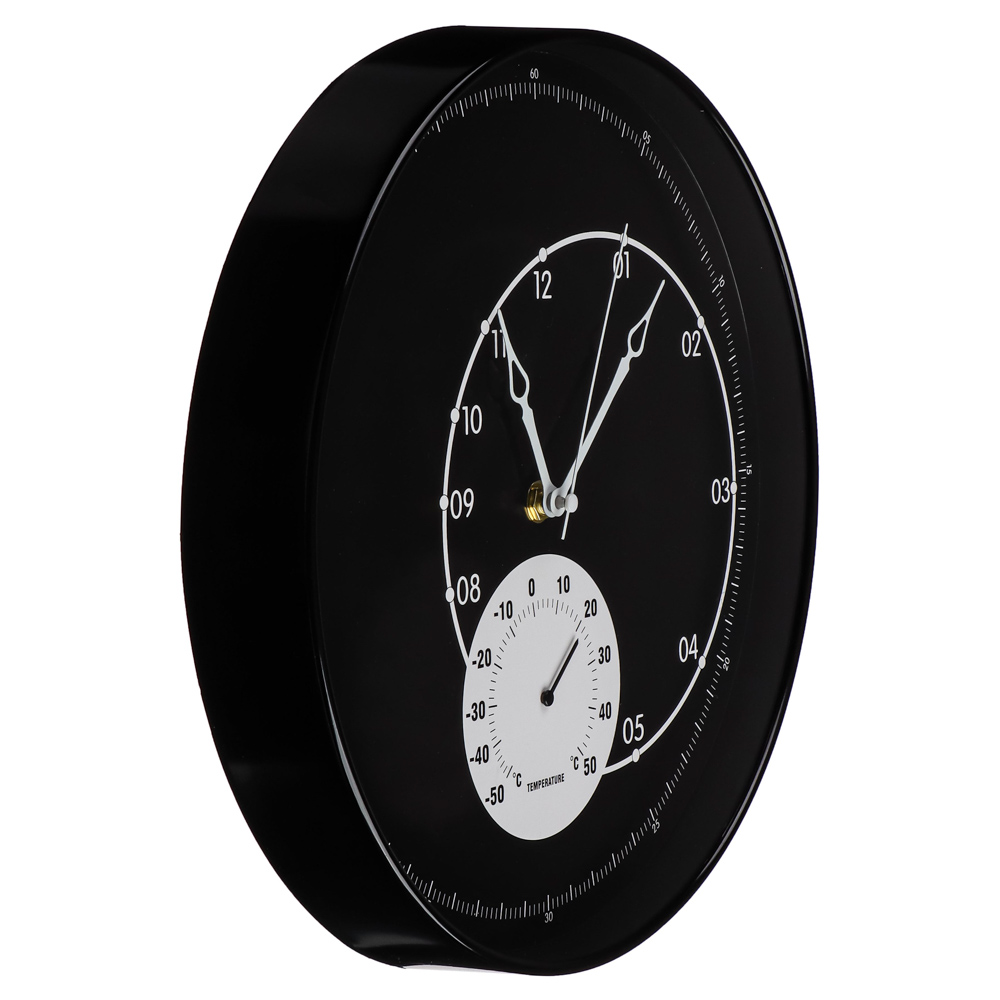 LADECOR CHRONO Часы настенные с термометром, пластик, стекло, d30,5х4,5см, 2 дизайна, ЧН-29 - #9