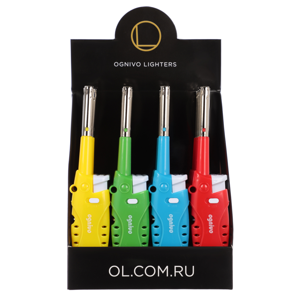 Зажигалка бытовая газовая OGNIVO, модель M3588 T, BOX, с веревочкой, 3588 T, 4 цвета - #8