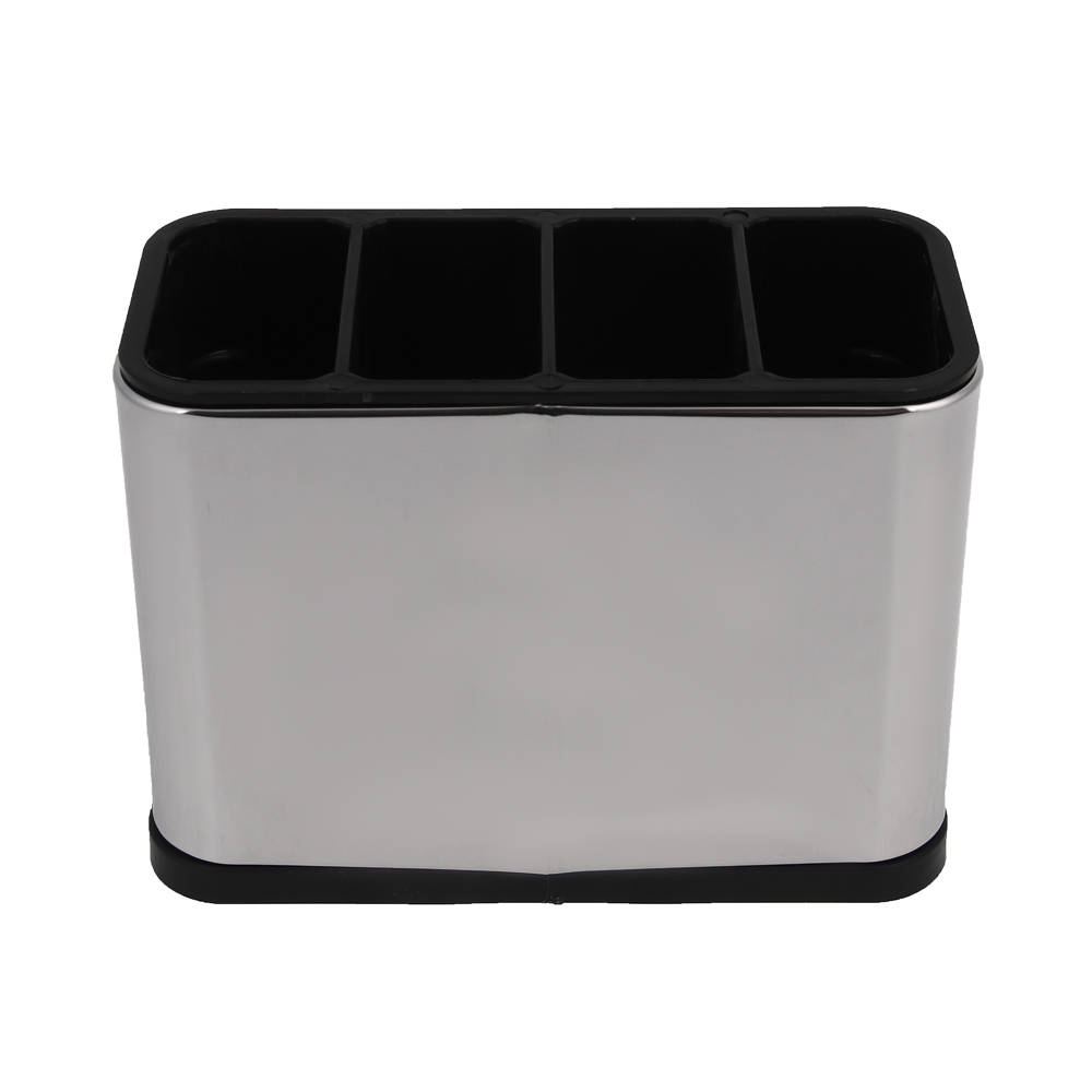 Подставка для столовых приборов тм VETTA, 18х13х8,5см, пластик, цвет серебро - #2