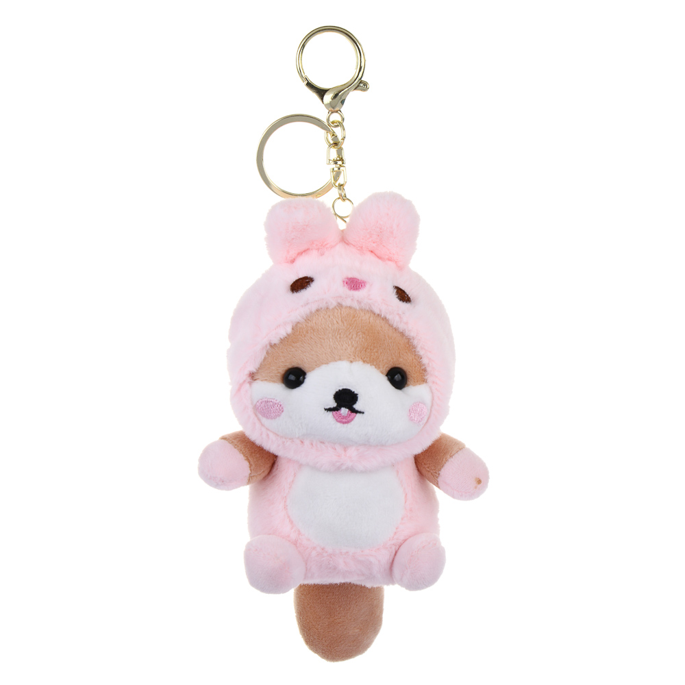 ИГРОЛЕНД Игрушка мягкая "Зверята в нарядах" на подвесе, 12 см полиэстер, 4 диз. - #2