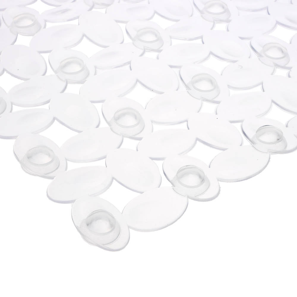 Коврик противоскользящий в ванную "Мозайка" 67см*38см, прозрачный - #2