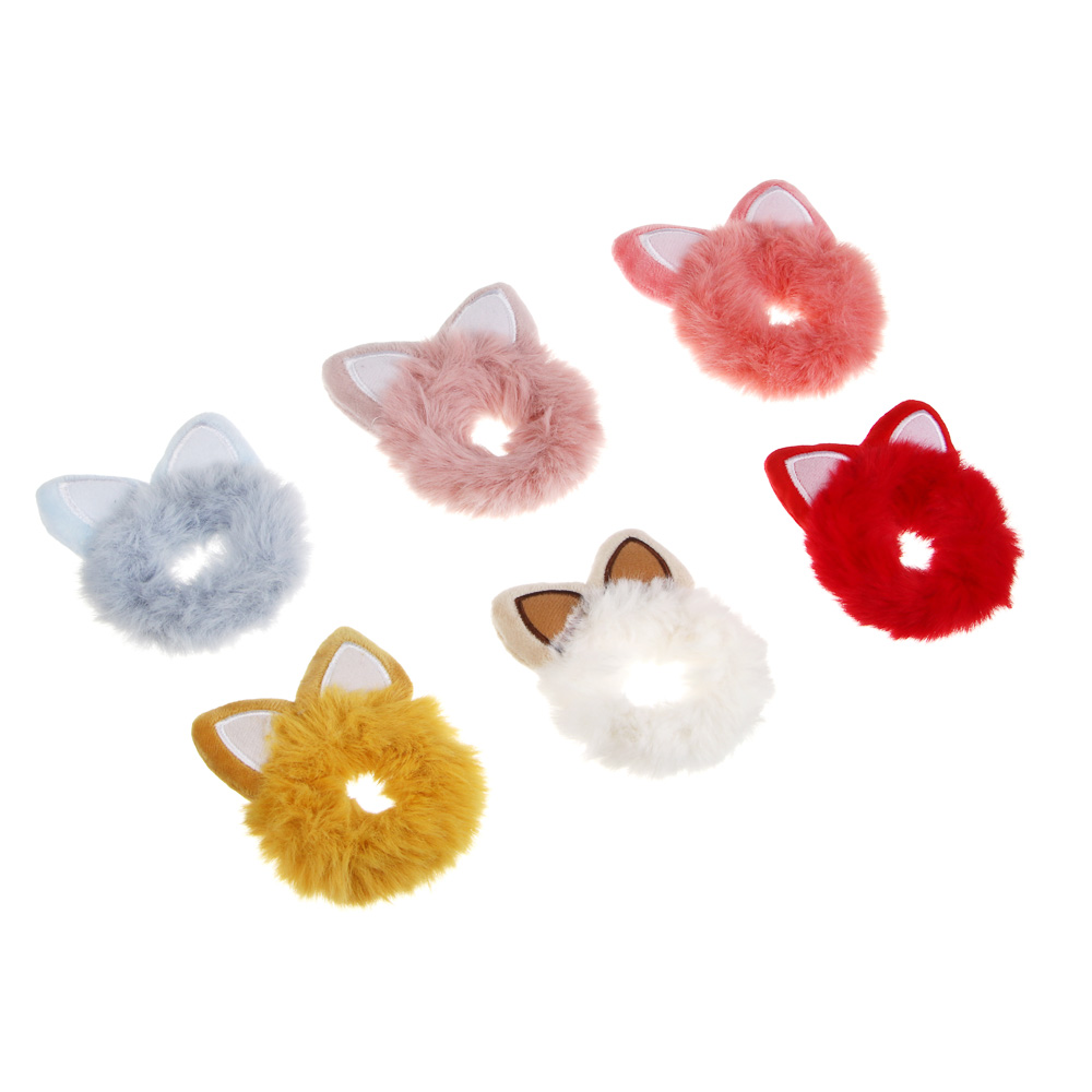 Резинка для волос ЮНИLOOK, d7,5см, полиэстер, 6 цветов, ACS-114 - #1