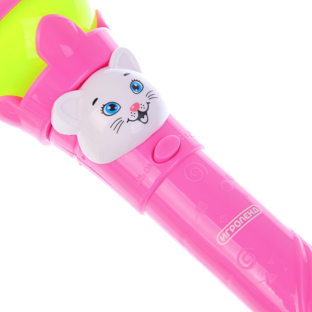 ИГРОЛЕНД Микрофон "Звездный", свет, звук, ABS, 2XAAA, 15Х8Х24см - #4