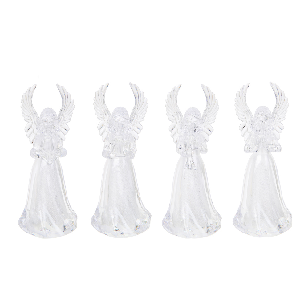 СНОУ БУМ Светильник декоративный LED в виде ангелочка, 5х11,5см, PS, 3хAG3, 1режим, мерцание, 4диз. - #1