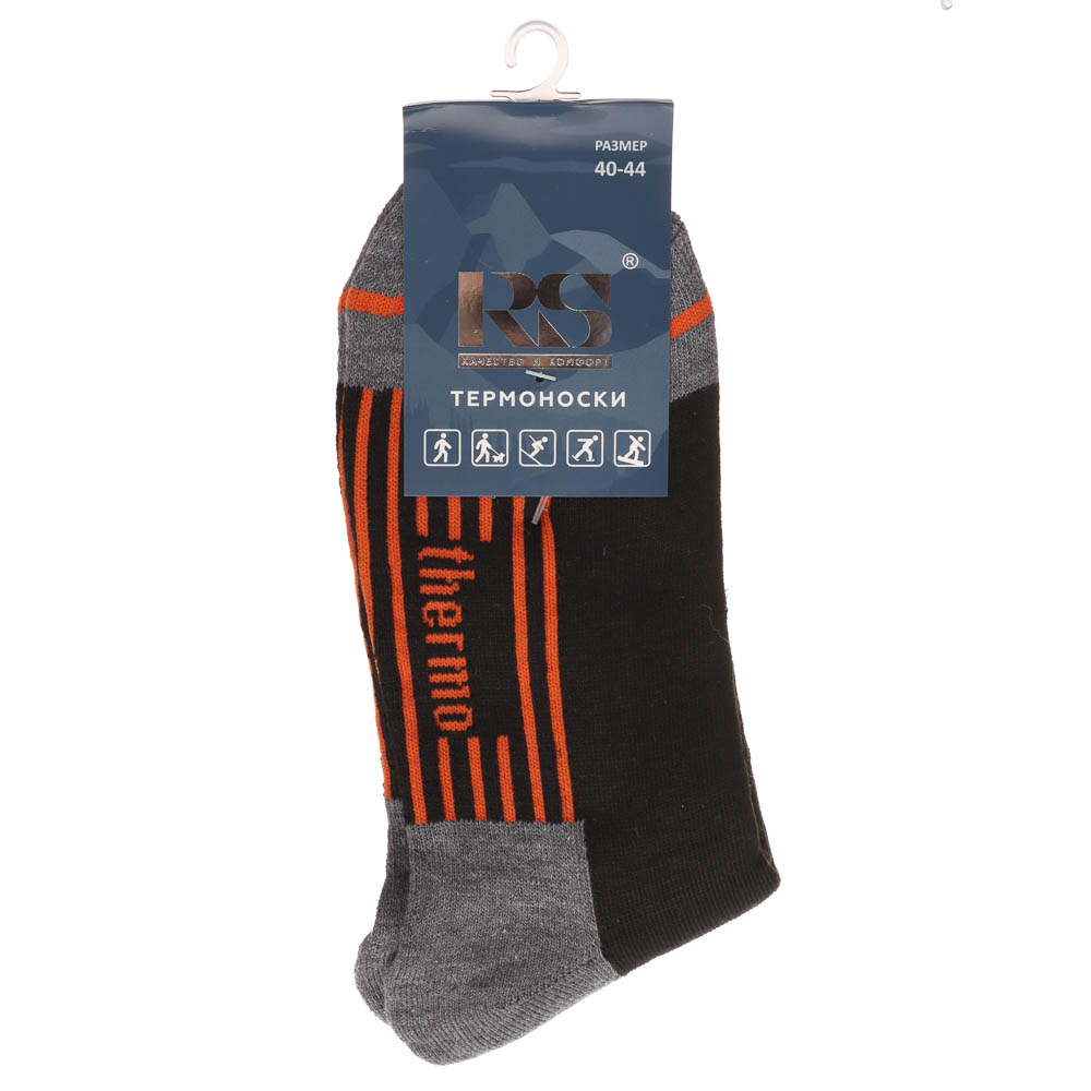 Термоноски мужские классические R082 р. 40-44, состав полиэстер 92%, спандекс 6%, латекс 2% - #5