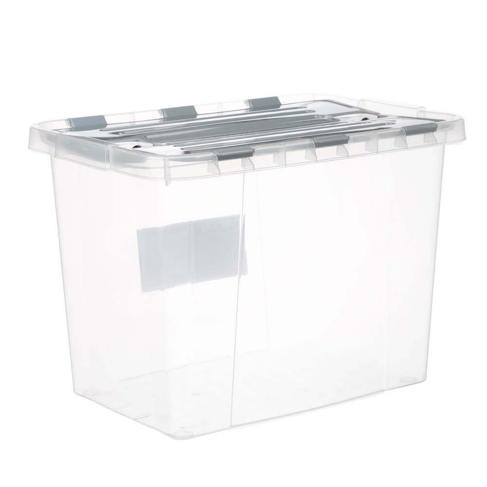 Контейнер для хранения с раскрывающимися створками, 30х43,3х31см, 26л, серый - #1