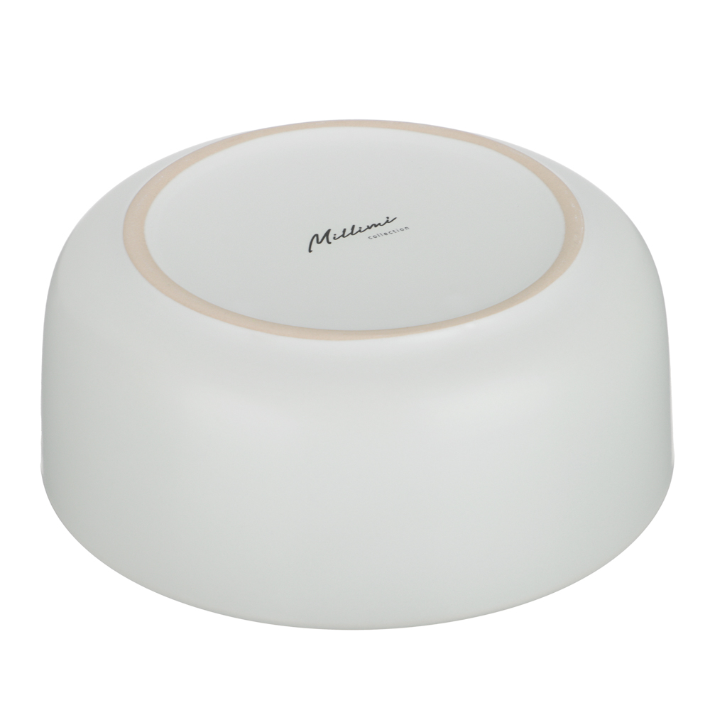 Салатник 15см, тм MILLIMI Треция белый, керамика - #4