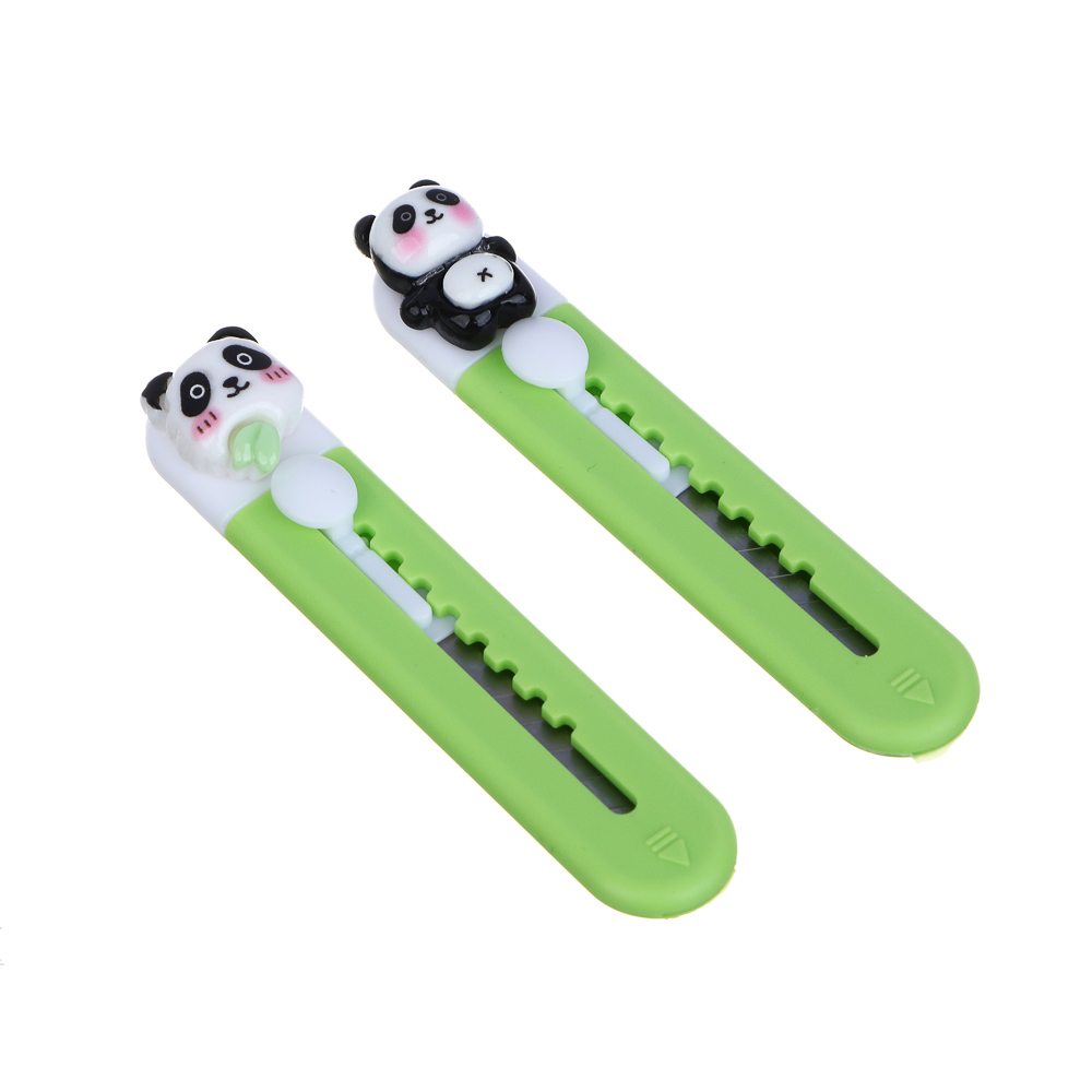 Нож канцелярский с фигуркой в форме панды, 9,3х1,8х1,5см, 2 дизайна - #1