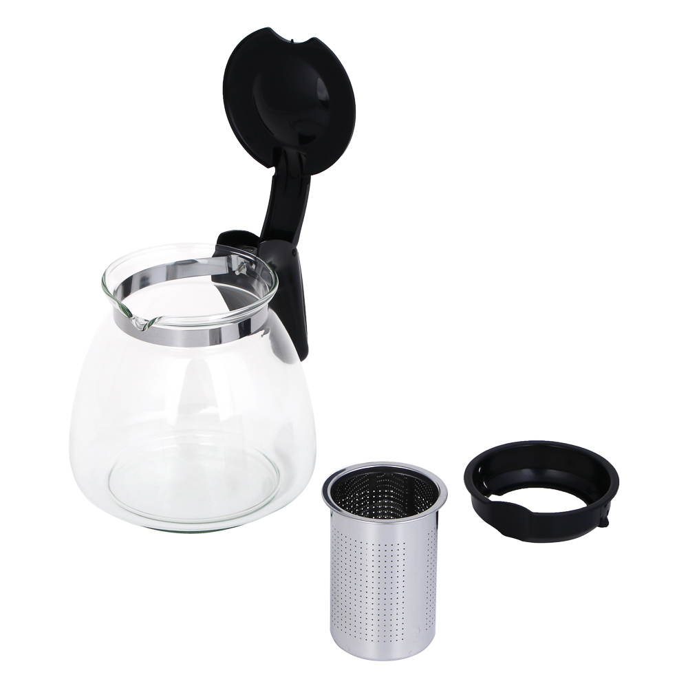VETTA Чайник заварочный 1100мл, ситечко из нерж.стали, стекло, полипропилен - #4
