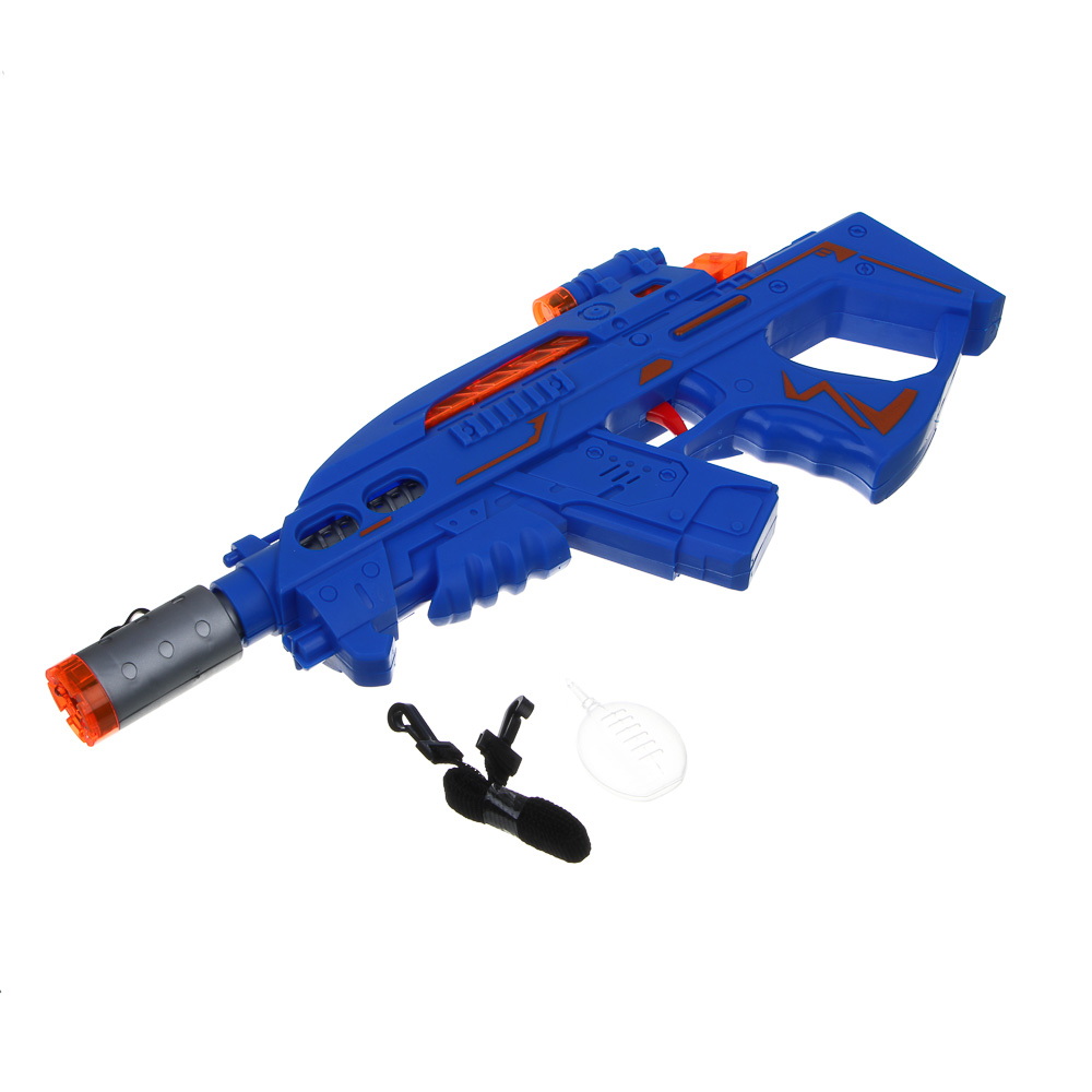 ИГРОЛЕНД Автомат "Маленький снайпер", свет, звук, дым, вибрация, 3АА, PP, 36х19х6,6 см, 4 дизайна - #5