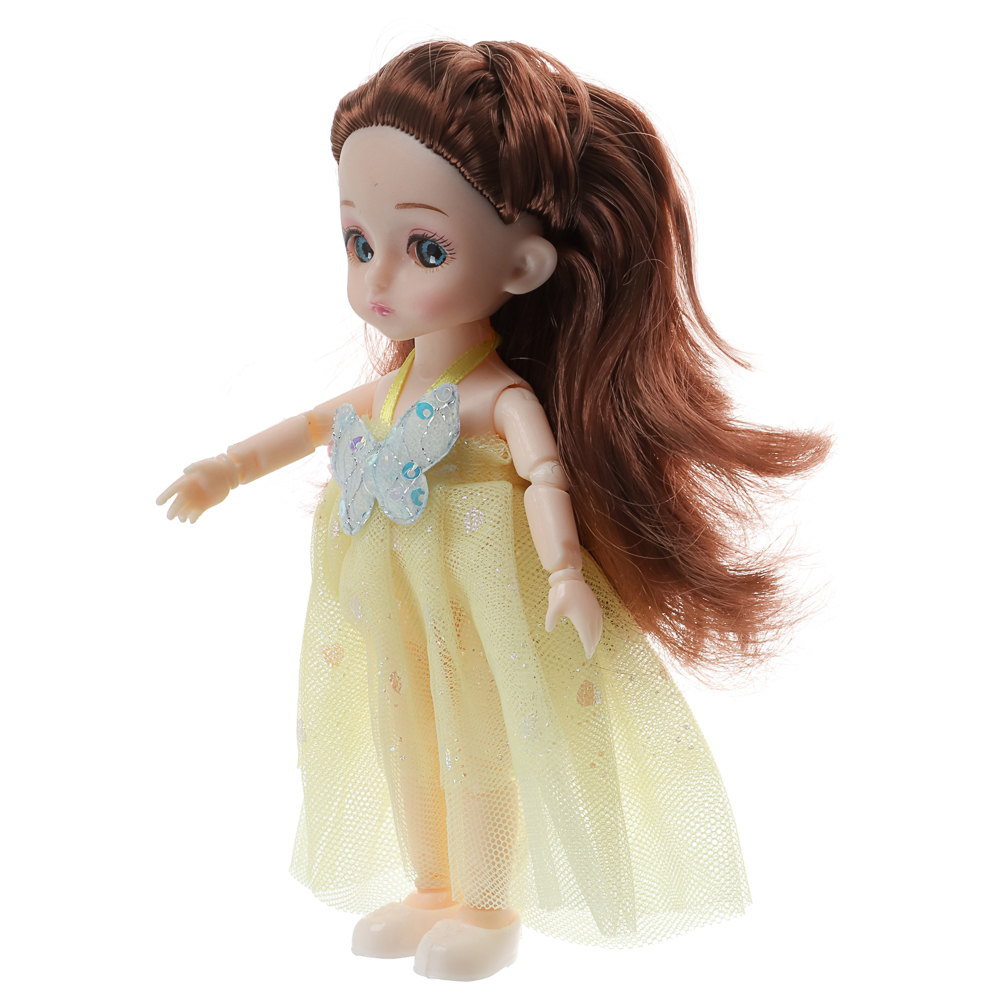 ИГРОЛЕНД Кукла шарнирная 15 см с аксессуарами, PP, ABS, PVC, 22х5,5х20 см, 4 дизайна - #26