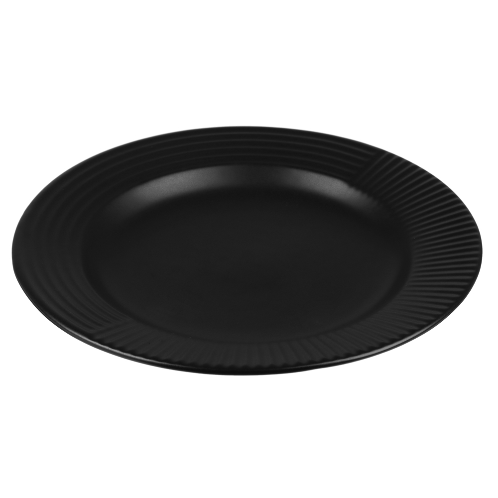 MILLIMI Монблан тарелка закусочная 20,8x2,5см, керамика, черный - #2