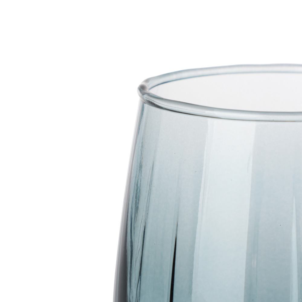 Стакан низкий для виски 350мл, стекло, синий - #2