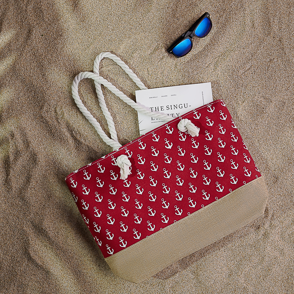 ЮL Сумка пляжная 52х35х12 см, 100% полиэстер, 3 цвета - #8