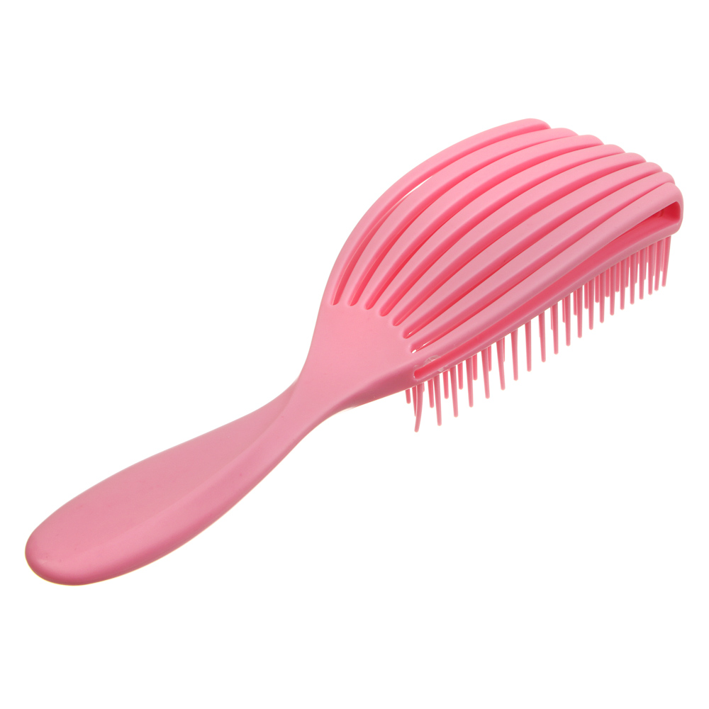 Расческа массажная веерная тм ЮНИLOOK, 23 см, пластик, 4 цвета - #13