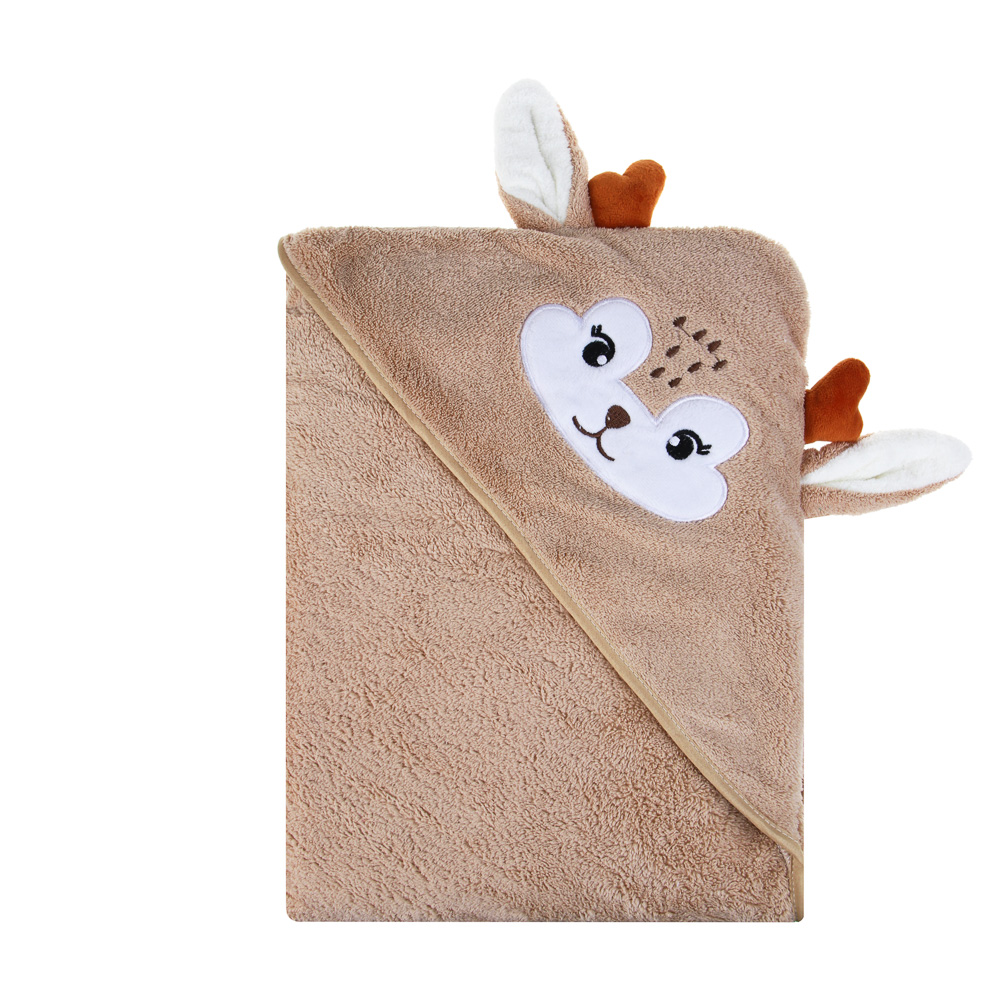 PROVANCE Полотенце-пончо махровое с капюшоном 80%ПЭ, 20% полиамид, 105х105см, 280гр/м, 3 дизайна - #4