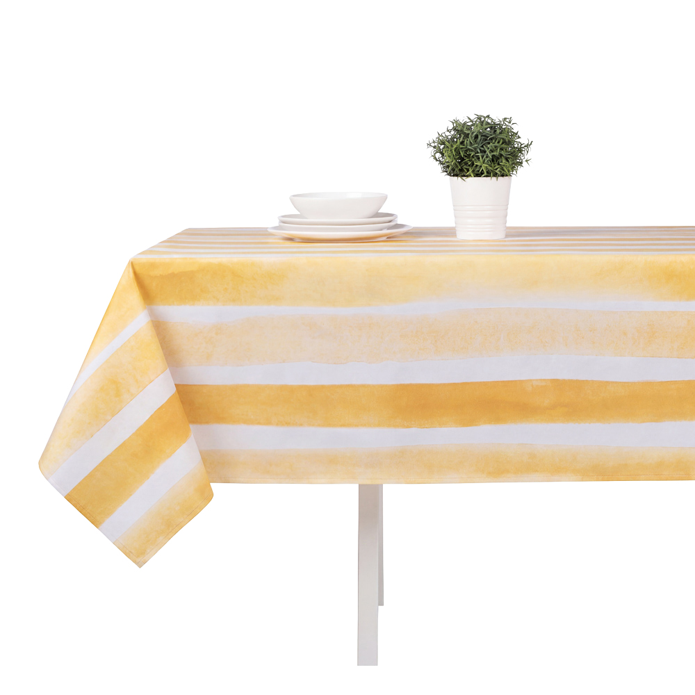 Скатерть ПЕВА на текстильной основе тм PROVANCE Орра пчелки, 132х178см, 50% пэ, 50% ПЕВА, 2 диз. - #2