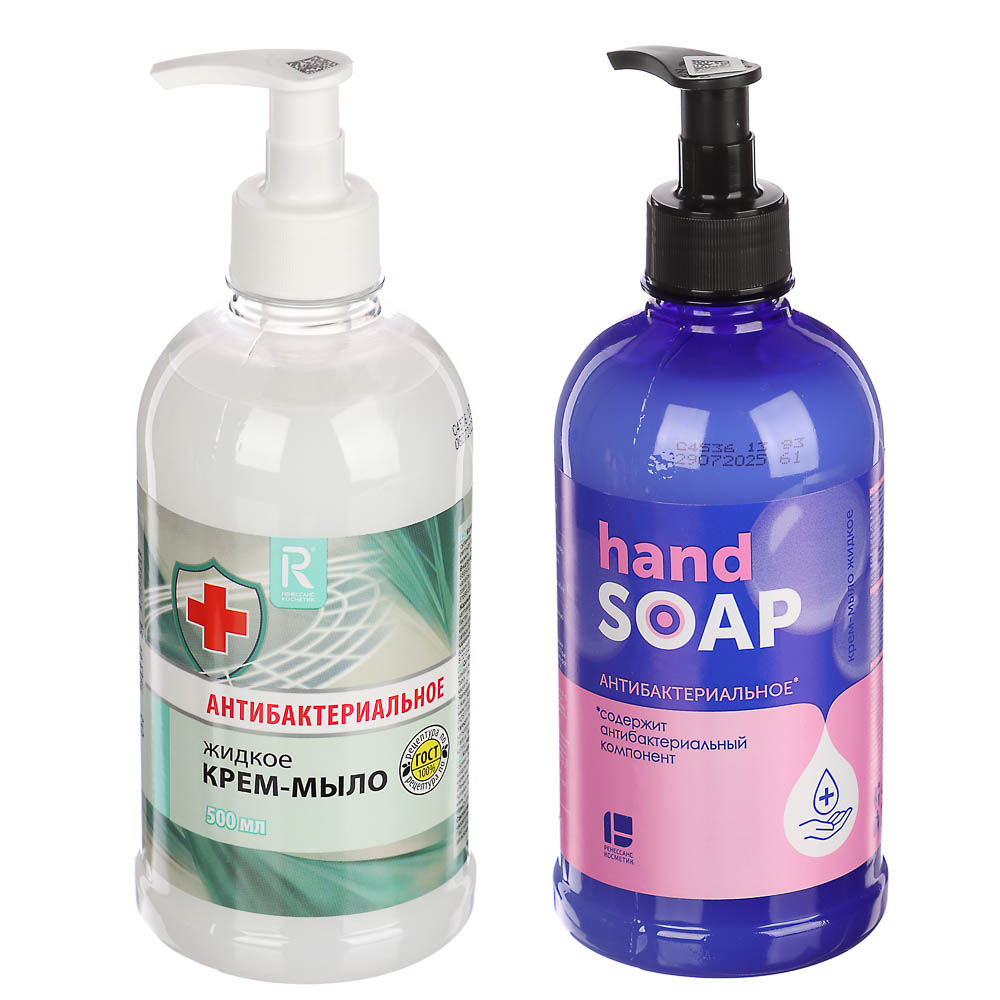 Крем-мыло жидкое антибактериальное RK, п/б, дозатор, 500мл - #1