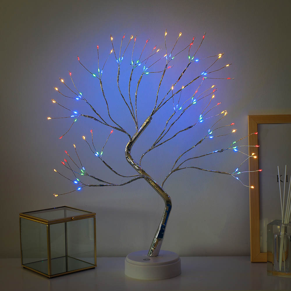 Светильник в форме декоративного дерева, 50 см, питание от батарейки, арт 5 - #1