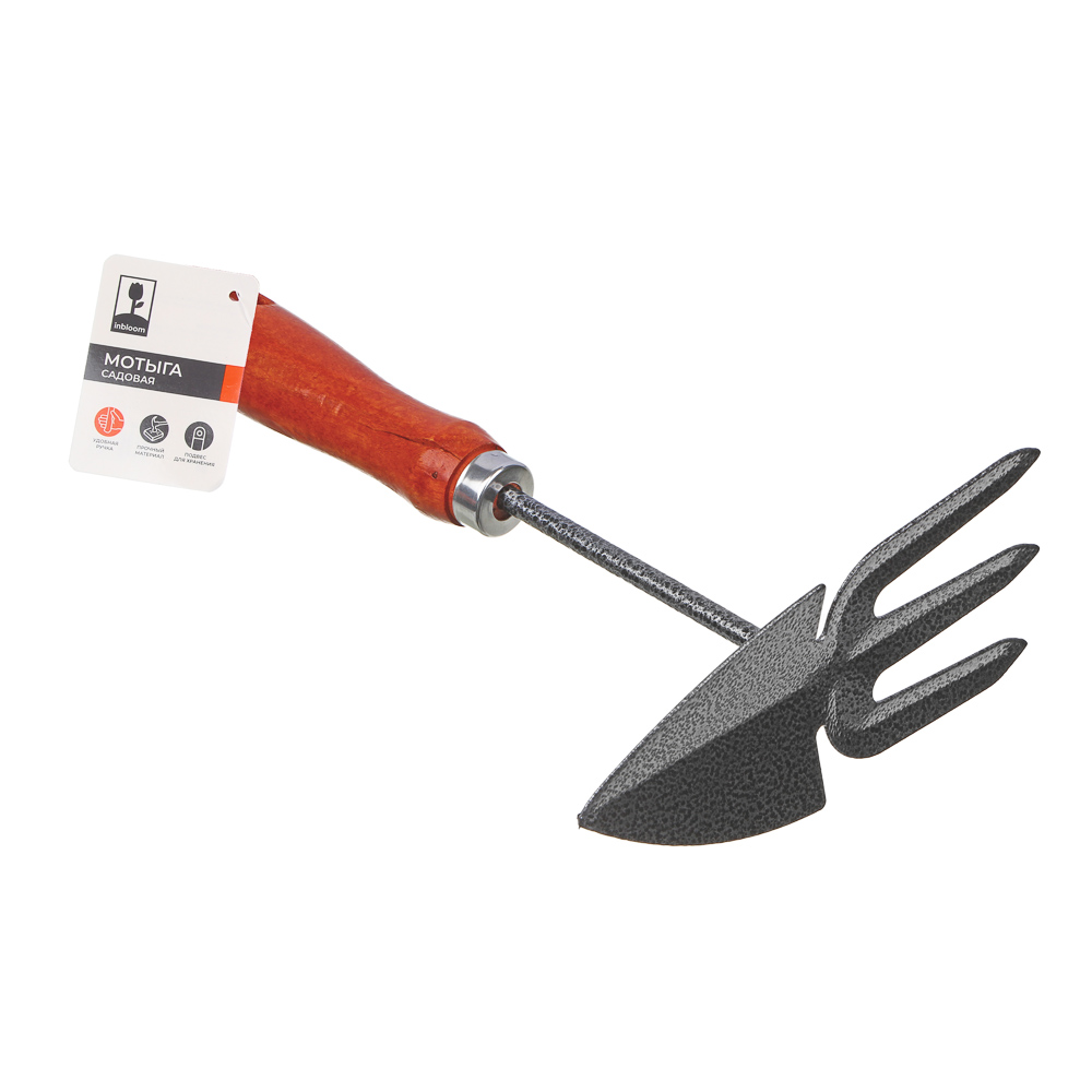 INBLOOM Мотыга садовая 25х14см, металл, дерево - #4