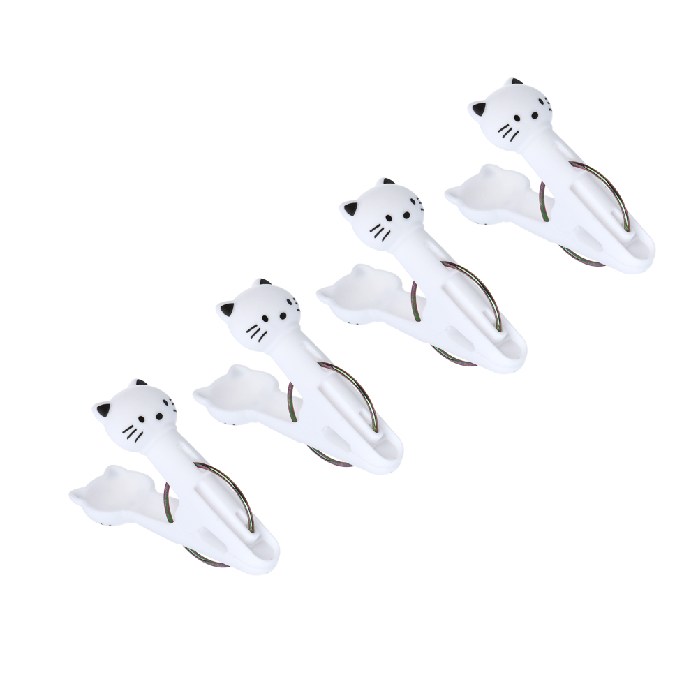 VETTA Набор прищепок, кошки, 4 шт, пластик - #2